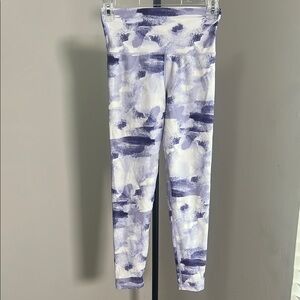 Aerie Purple and White Leggings